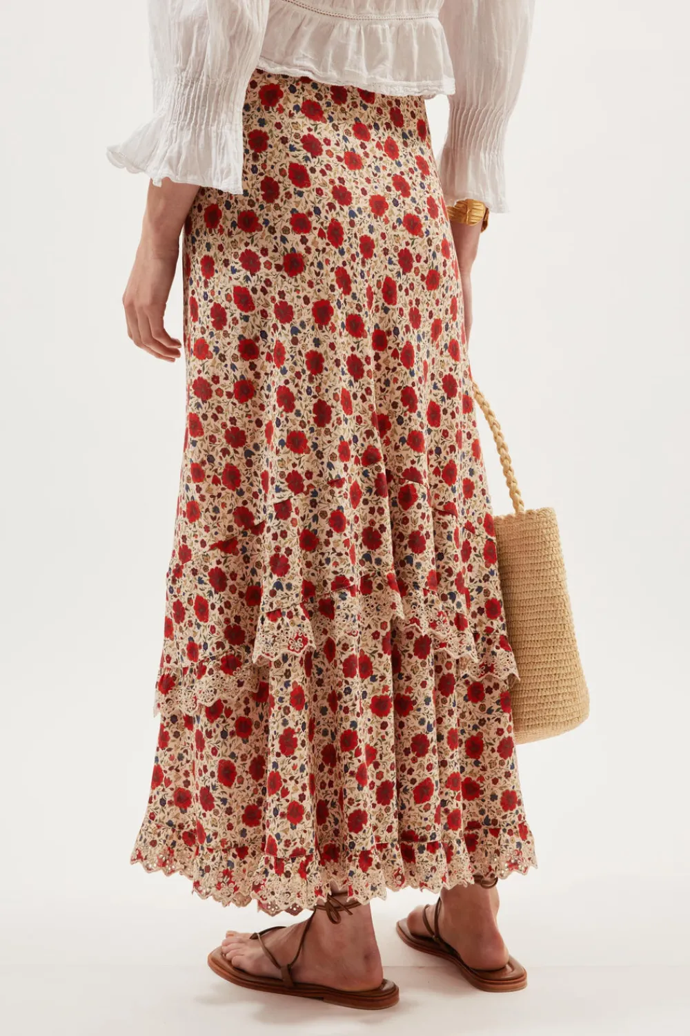 RIXO Aenor Midi Skirt^ Skirts