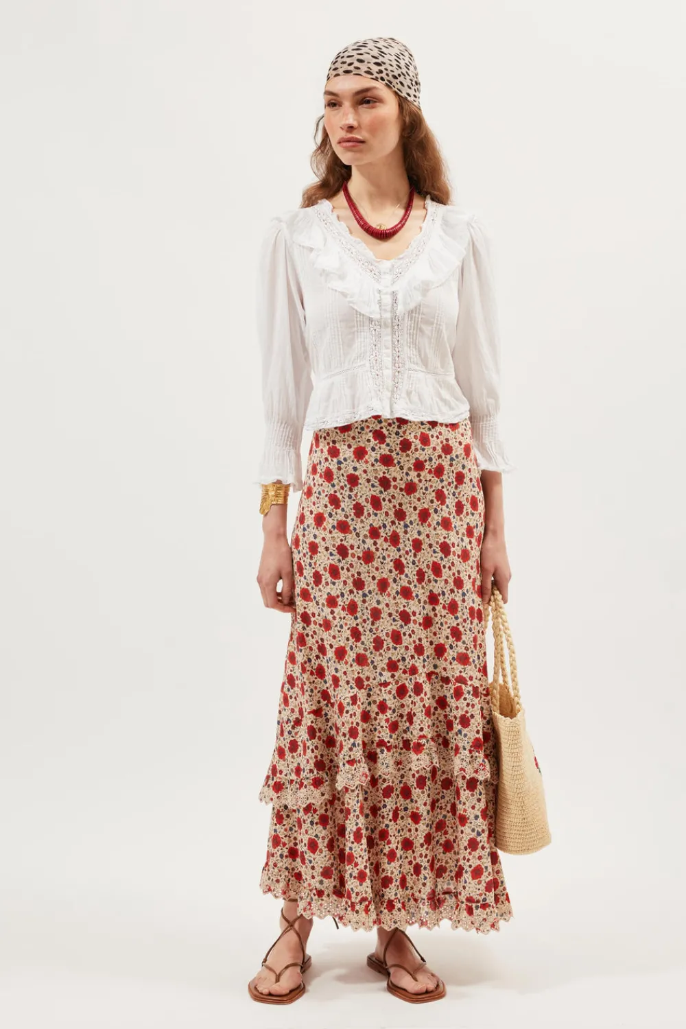 RIXO Aenor Midi Skirt^ Skirts