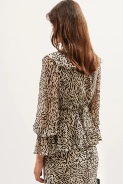 RIXO Ami Silk Blouse^ Tops|Co-Ords