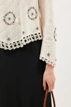 RIXO Annalisa Cotton Top^ Tops