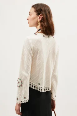 RIXO Annalisa Cotton Top^ Tops