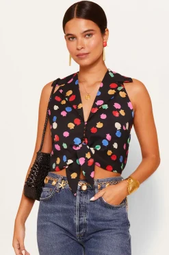 RIXO Anzia Cotton-Blend Top^ Tops|Co-Ords