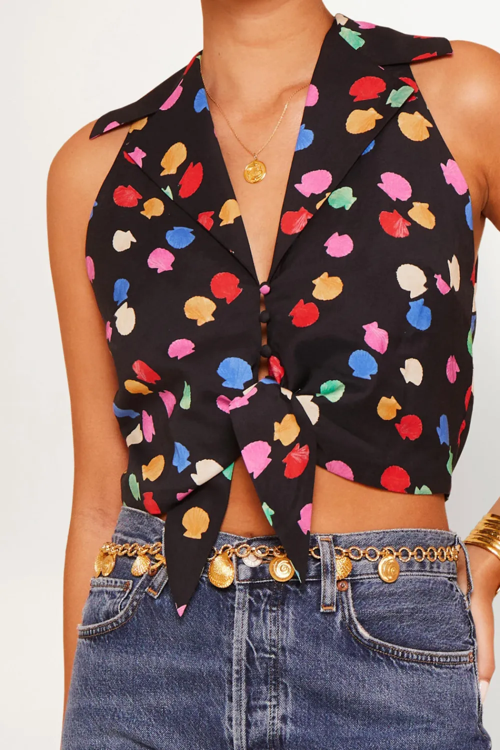 RIXO Anzia Cotton-Blend Top^ Tops|Co-Ords