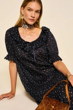 RIXO Aprilia Cotton Midi Dress^ Loungewear|Dresses