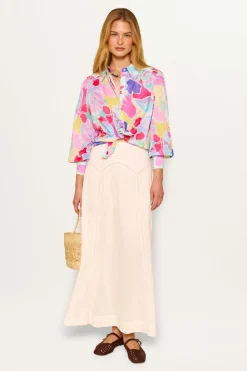 RIXO Blake Cotton Shirt^ Tops