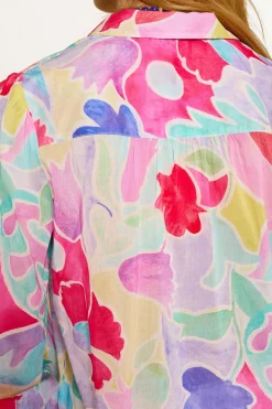 RIXO Blake Cotton Shirt^ Tops