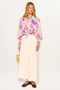 RIXO Blake Cotton Shirt^ Tops