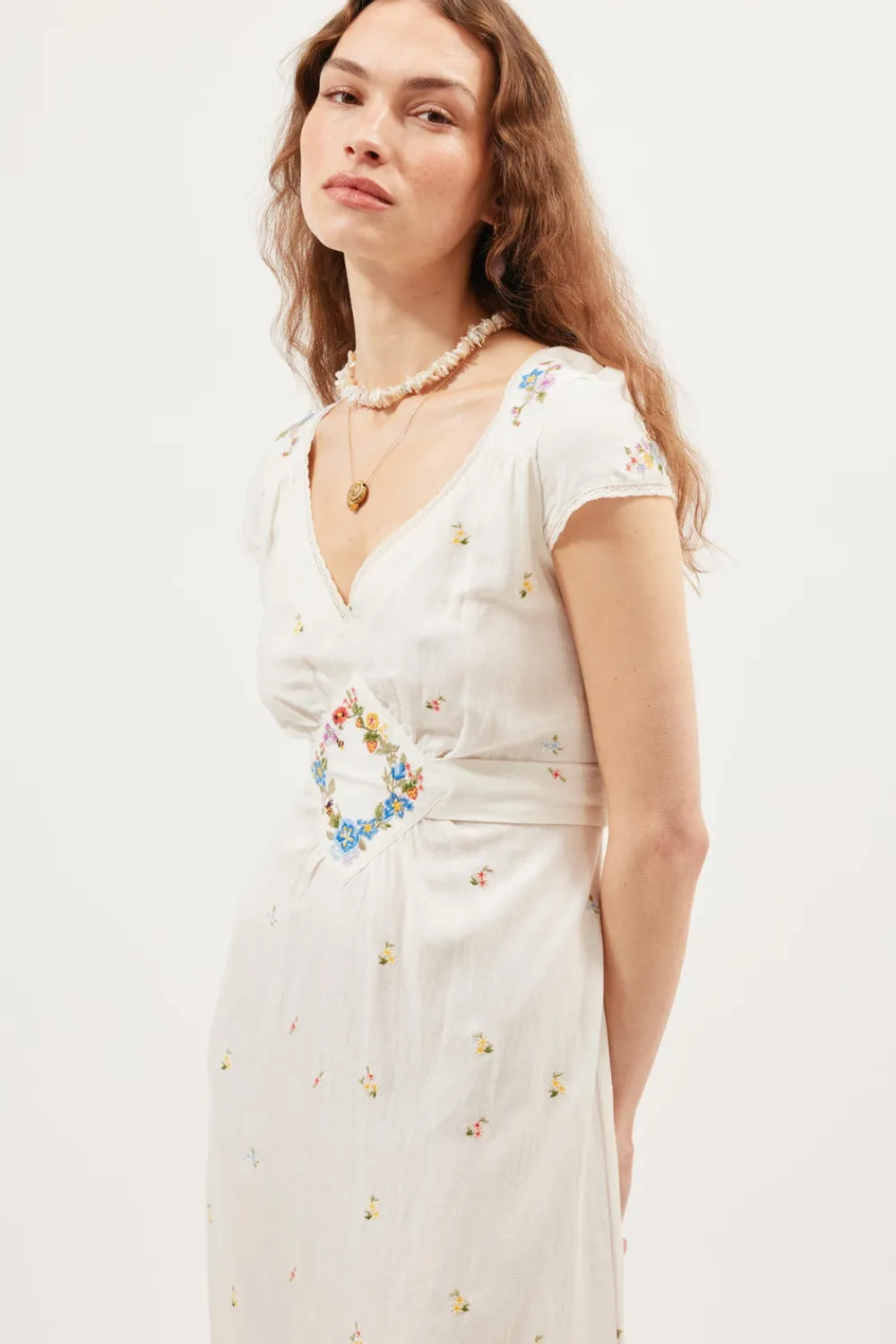 RIXO Carey Midi Dress^ White Dresses|The White Edit