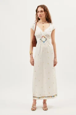 RIXO Carey Midi Dress^ White Dresses|The White Edit