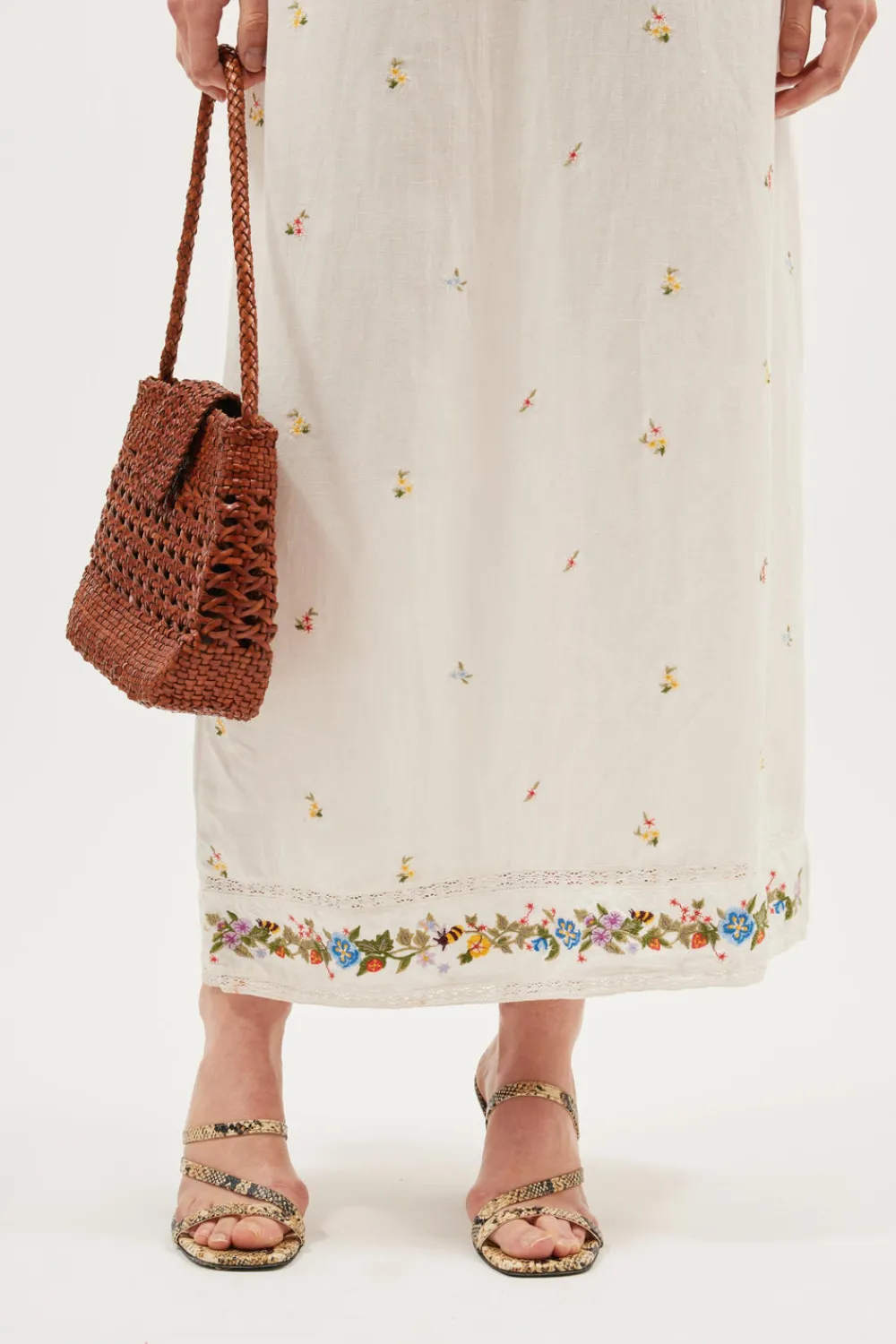 RIXO Carey Midi Dress^ White Dresses|The White Edit