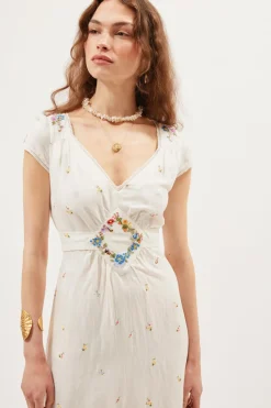 RIXO Carey Midi Dress^ White Dresses|The White Edit