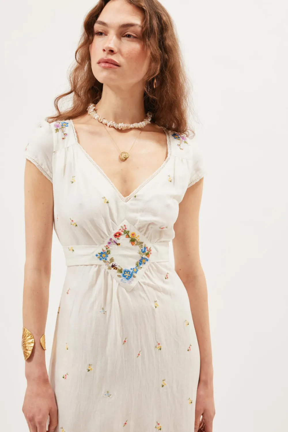 RIXO Carey Midi Dress^ White Dresses|The White Edit