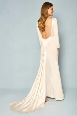 RIXO Cesca Backless Silk Gown^ Bridal Ceremony