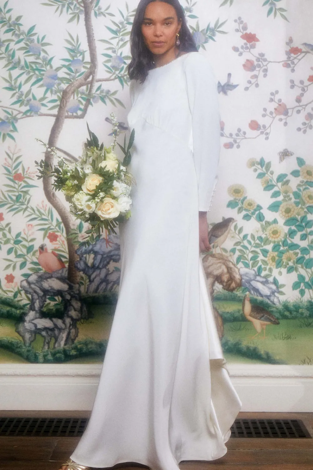 RIXO Cesca Backless Silk Gown^ Bridal Ceremony