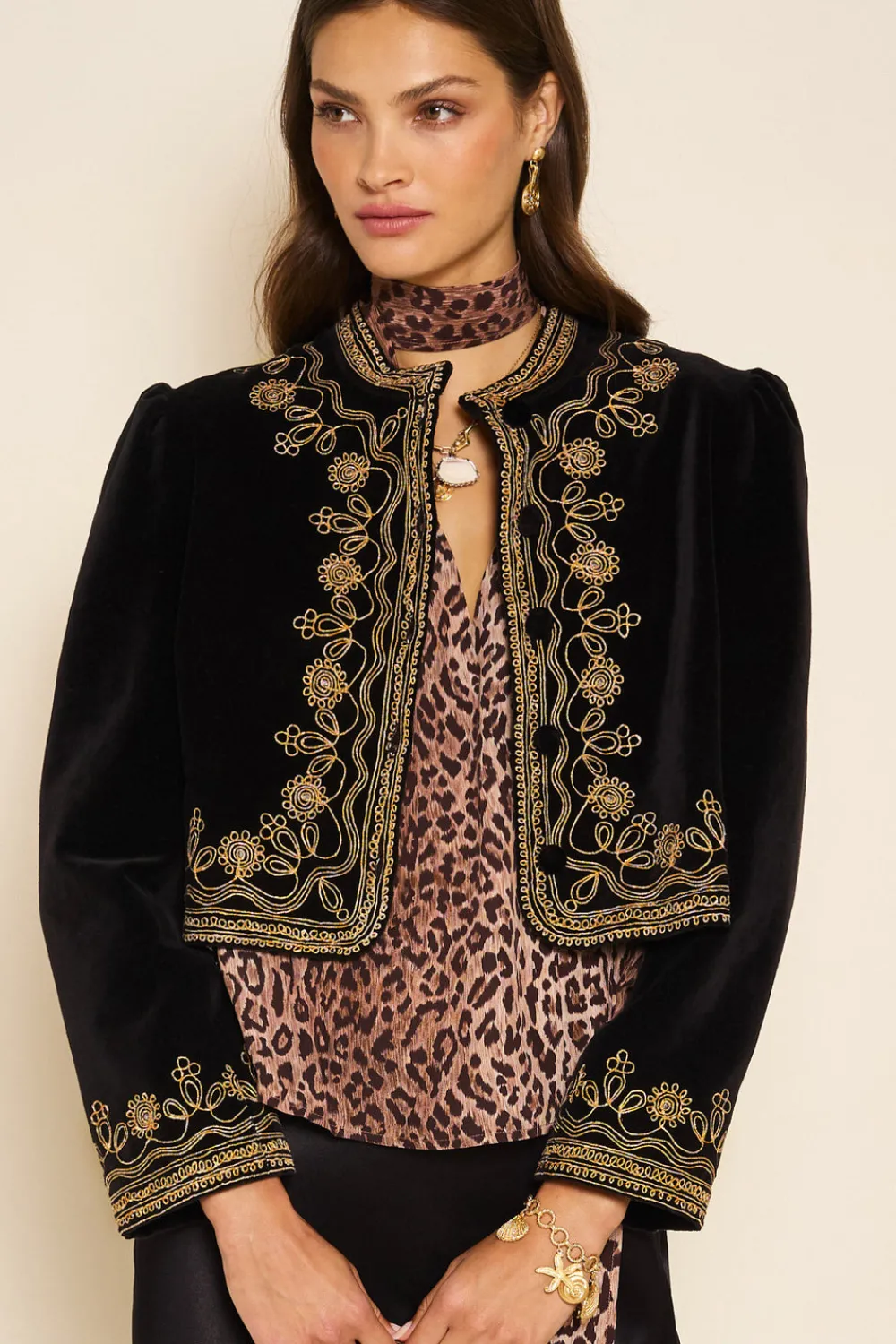 RIXO Denver Velvet Jacket^ Coats And Jackets|Occasion Dresses