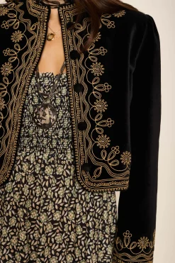 RIXO Denver Velvet Jacket^ Coats And Jackets|Occasion Dresses