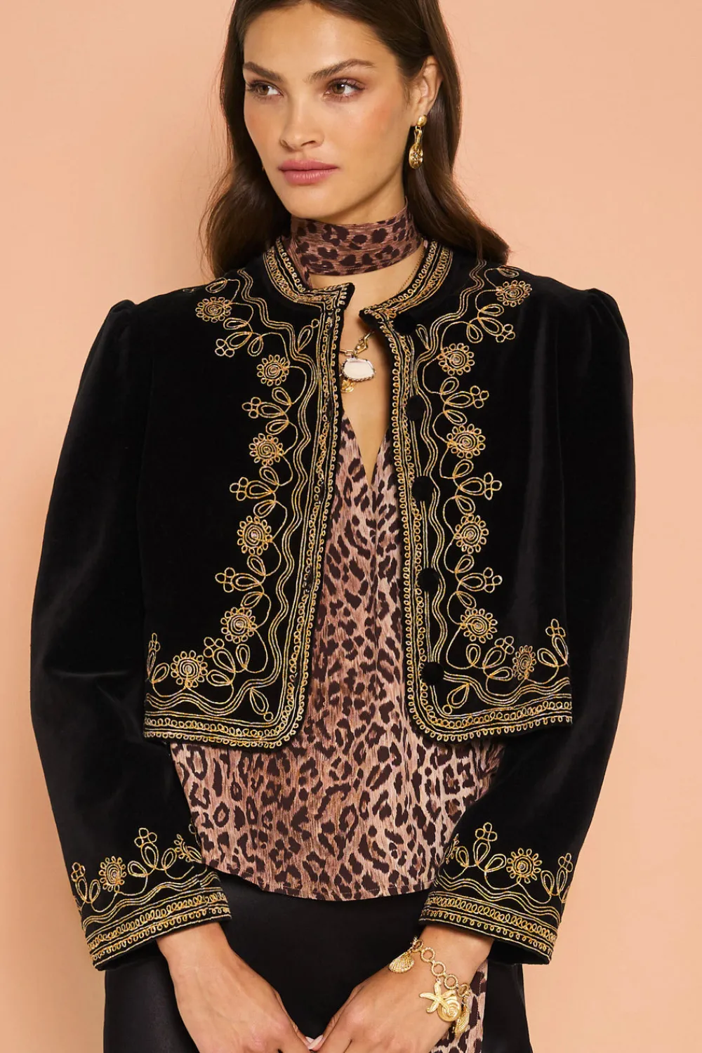 RIXO Denver Velvet Jacket^ Coats And Jackets|Occasion Dresses