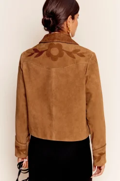 RIXO Dionne Suede Jacket^ Coats And Jackets