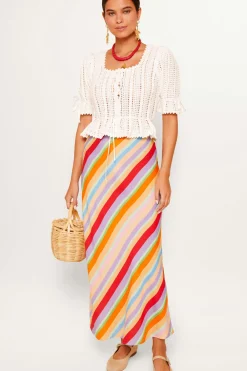 RIXO Dominika Knitted Cotton Cardigan^ Knitwear