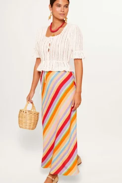 RIXO Dominika Knitted Cotton Cardigan^ Knitwear