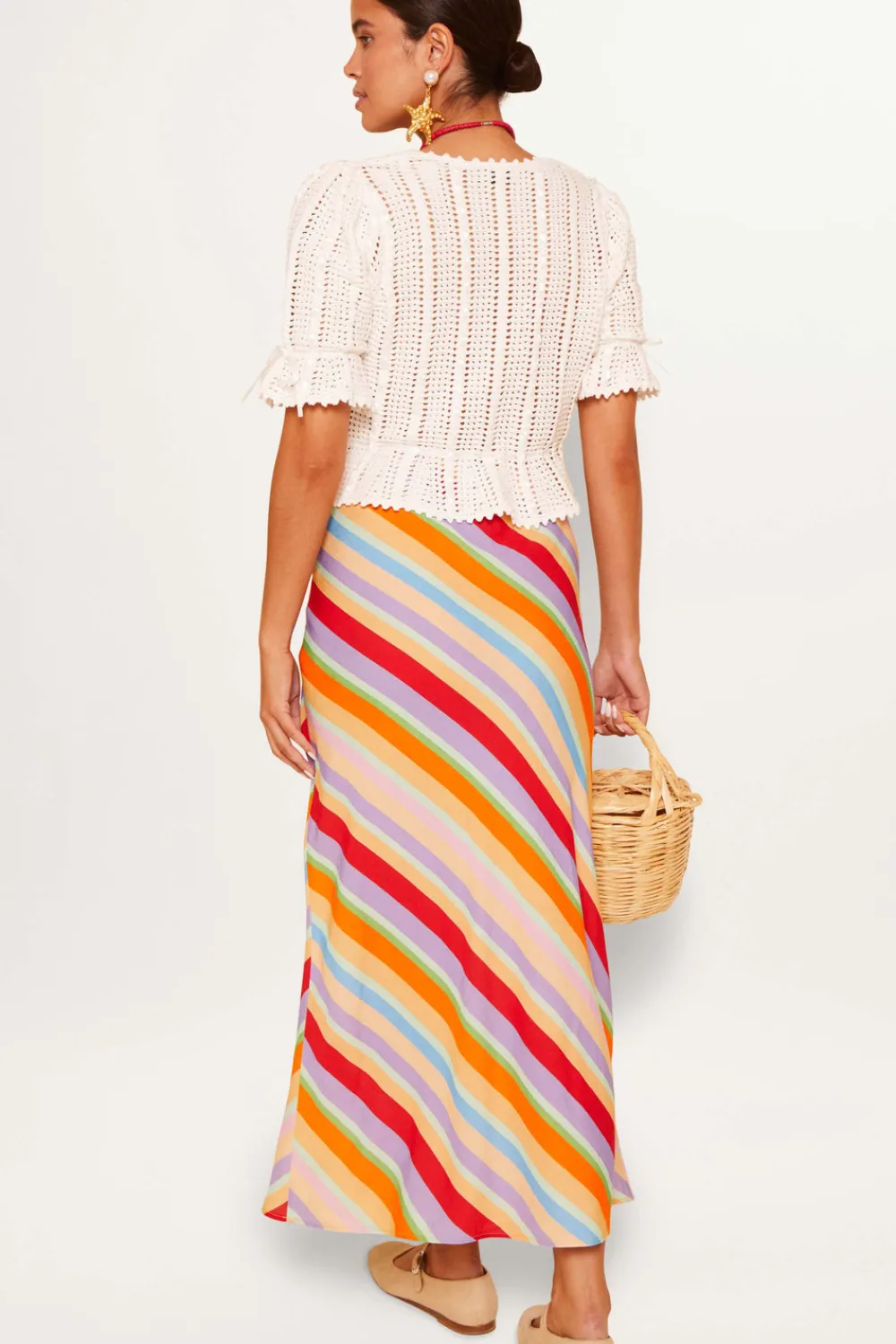 RIXO Dominika Knitted Cotton Cardigan^ Knitwear