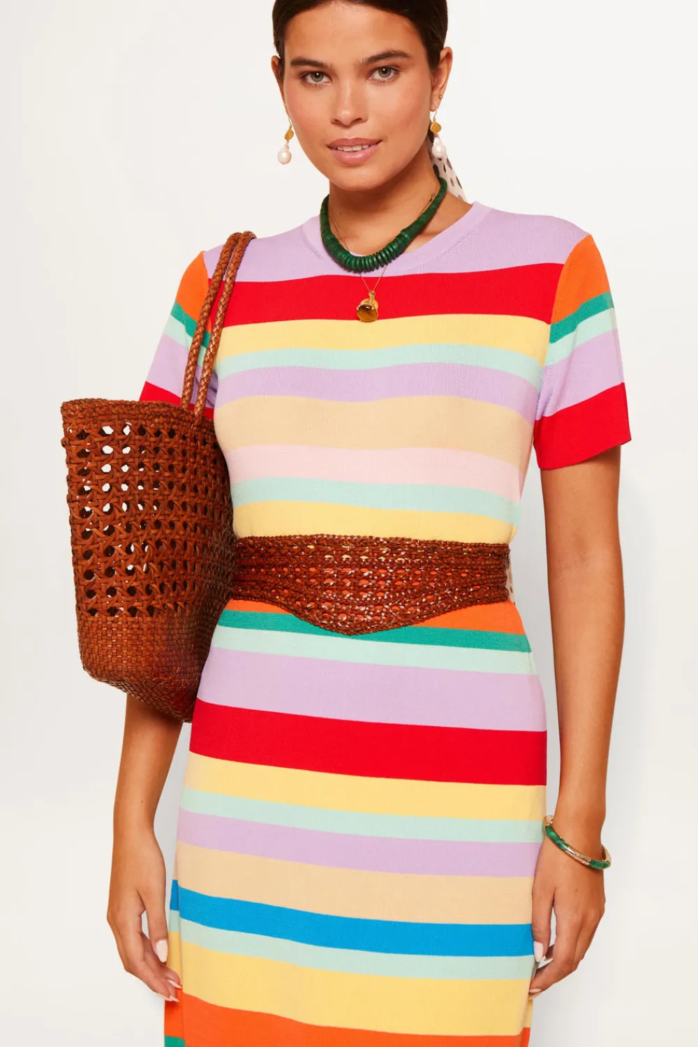 RIXO Duster Knitted Midi Dress^ Dresses