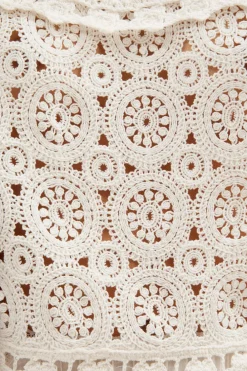 RIXO Eimear Cotton Crochet Top^ Tops|Knitwear