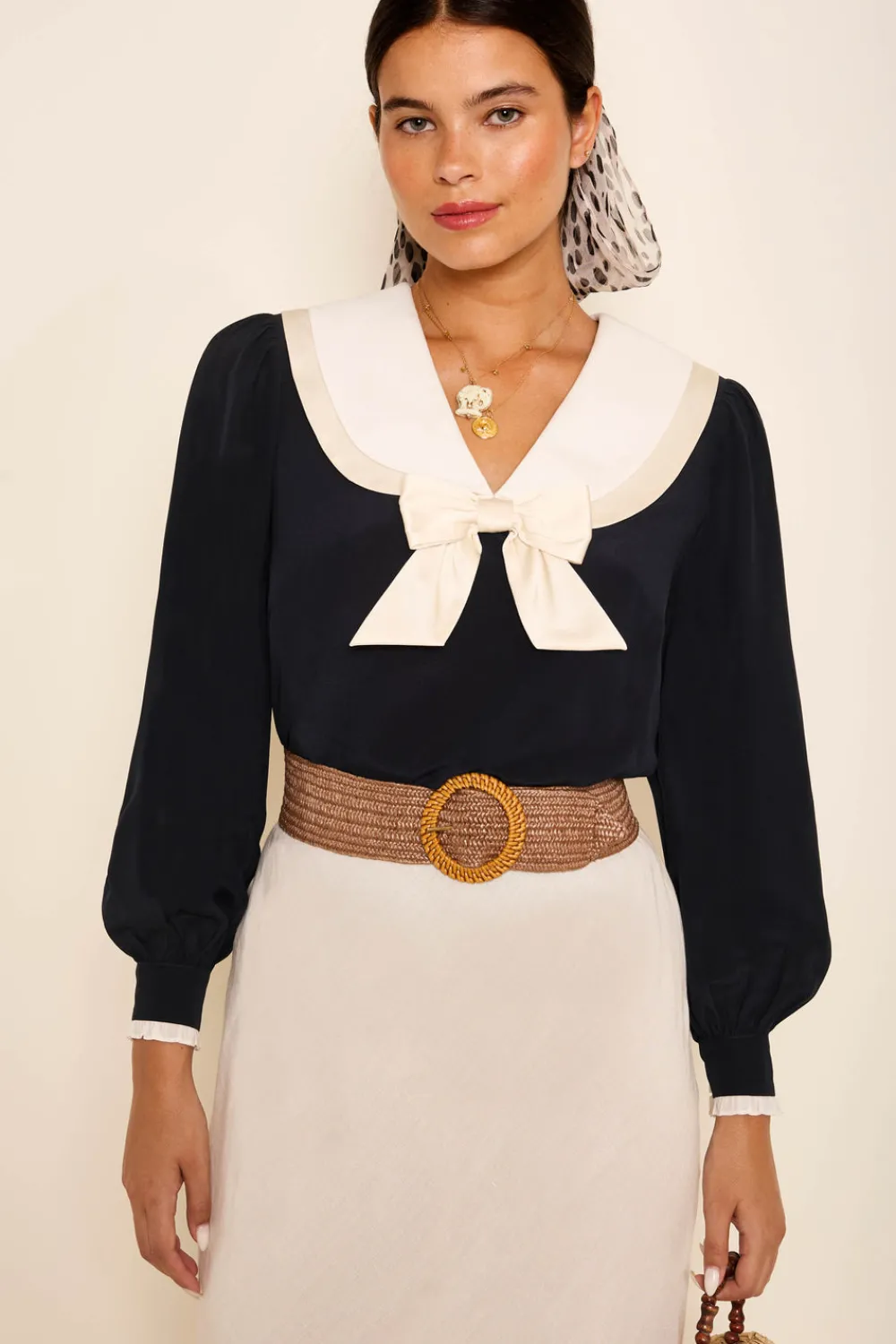 RIXO Eimer Silk Top^ Tops