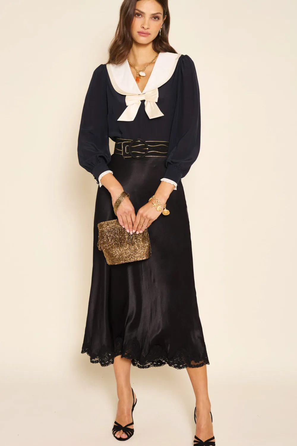 RIXO Eimer Silk Top^ Tops