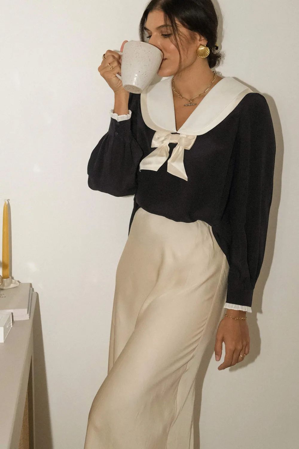 RIXO Eimer Silk Top^ Tops