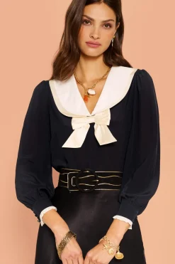 RIXO Eimer Silk Top^ Tops