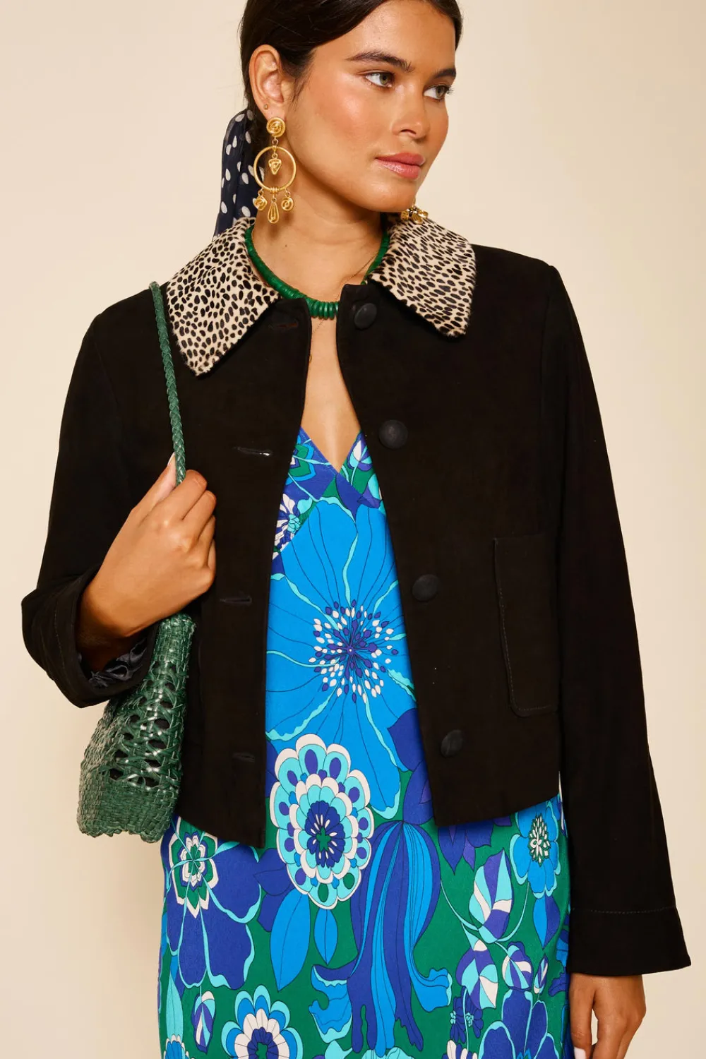 RIXO Fiora Suede Jacket^ Coats And Jackets