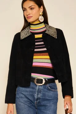 RIXO Fiora Suede Jacket^ Coats And Jackets