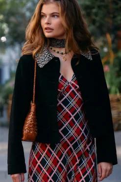 RIXO Fiora Suede Jacket^ Coats And Jackets