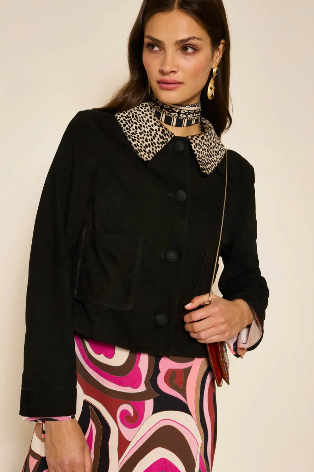 RIXO Fiora Suede Jacket^ Coats And Jackets