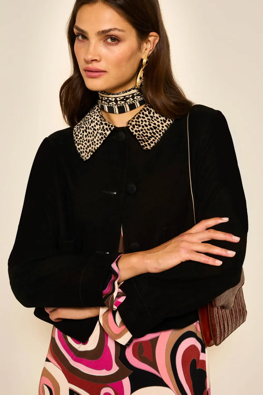 RIXO Fiora Suede Jacket^ Coats And Jackets