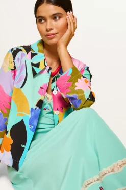 RIXO Ginette Silk Shirt^ Tops