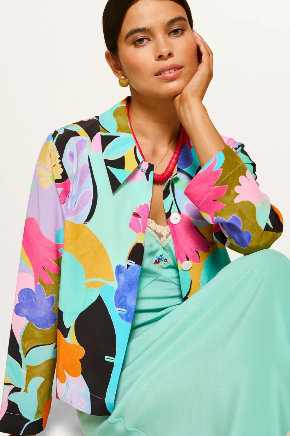 RIXO Ginette Silk Shirt^ Tops