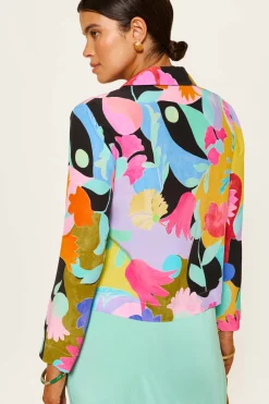 RIXO Ginette Silk Shirt^ Tops