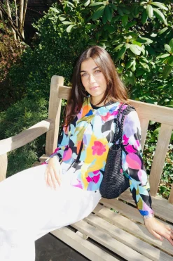 RIXO Ginette Silk Shirt^ Tops