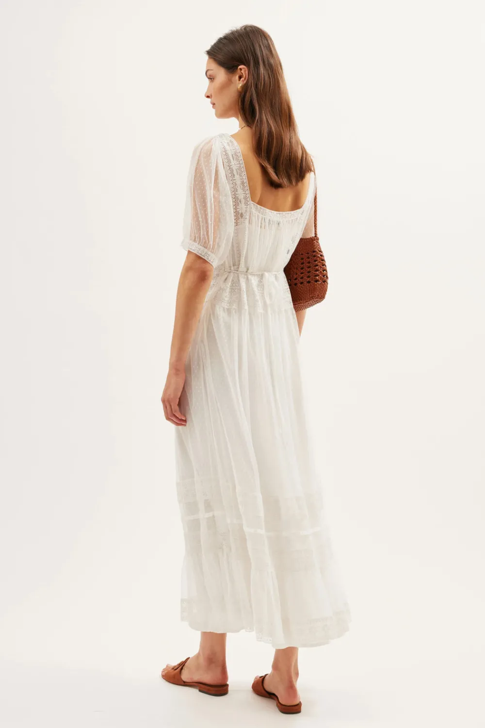 RIXO Hadley Midi Dress^ White Dresses|The White Edit
