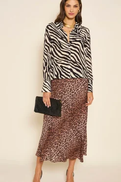 RIXO Havan Silk Shirt^ Tops