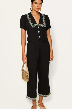 RIXO Iveta Linen-Blend Trousers^ Co-Ords