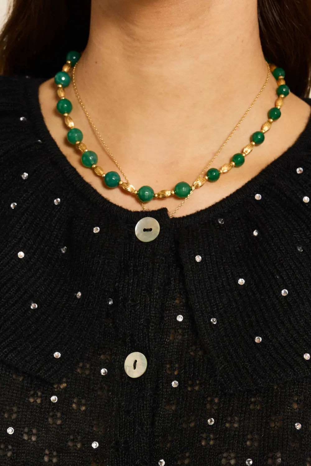 RIXO Jelena Embellished Knitted Cardigan^ Tops|Knitwear