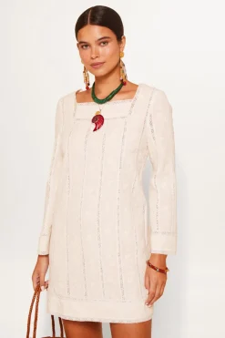 RIXO Joane Linen-Blend Mini Dress^ Occasion Dresses|White Dresses