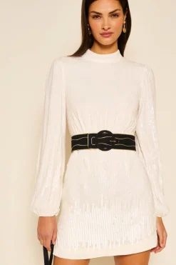 RIXO Lara Sequinned Mini Dress^ Occasion Dresses|White Dresses