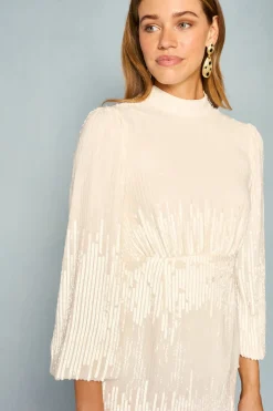 RIXO Lara Sequinned Mini Dress^ Occasion Dresses|White Dresses