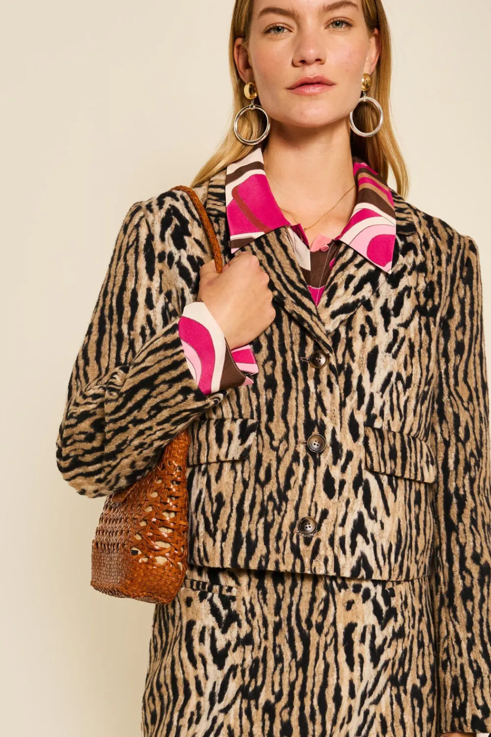 RIXO Leila Leopard Jacket^ Coats And Jackets|Co-Ords