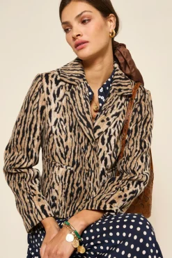 RIXO Leila Leopard Jacket^ Coats And Jackets|Co-Ords