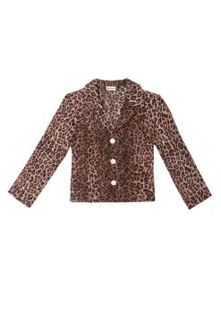 RIXO Maisie Leopard Silk Top^ Tops